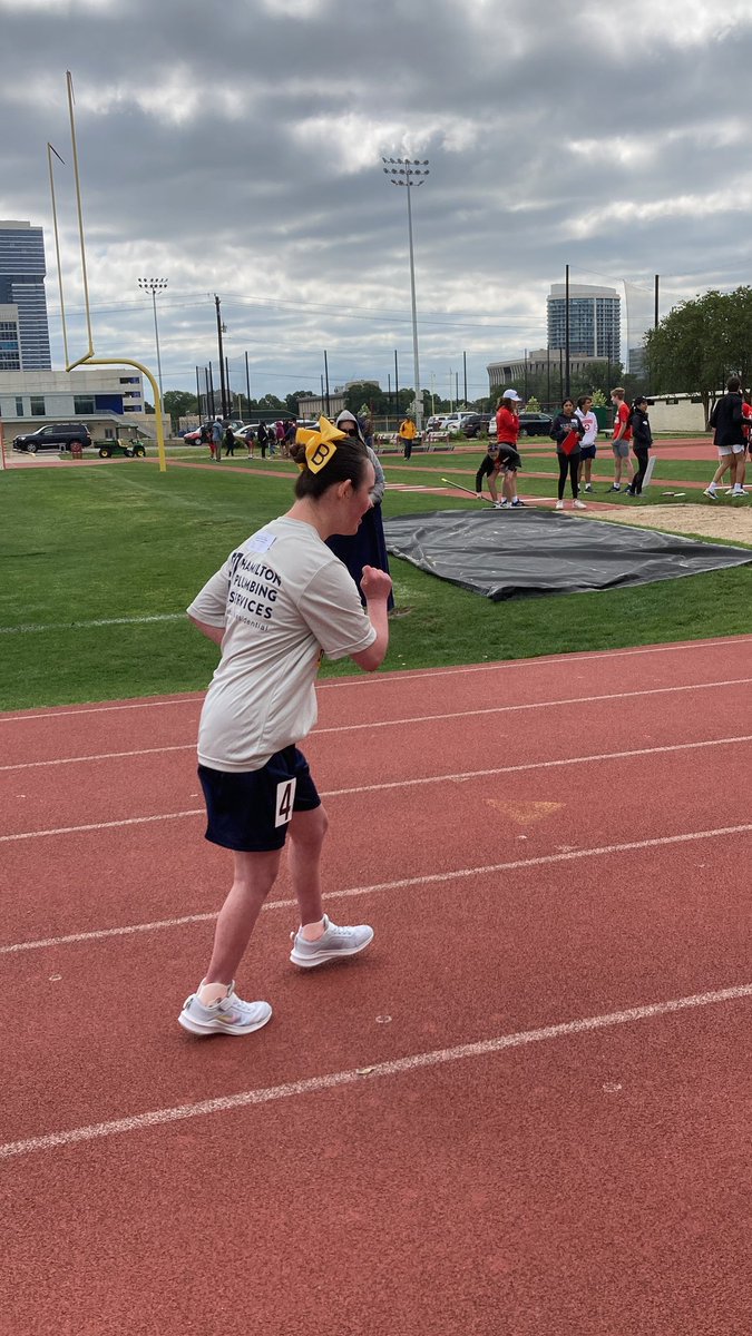 Special Olympics Local Track Meet at St. John School today.
Brooklyn won a Gold medal in a 50 m run and a Gold medal in Softball throw.