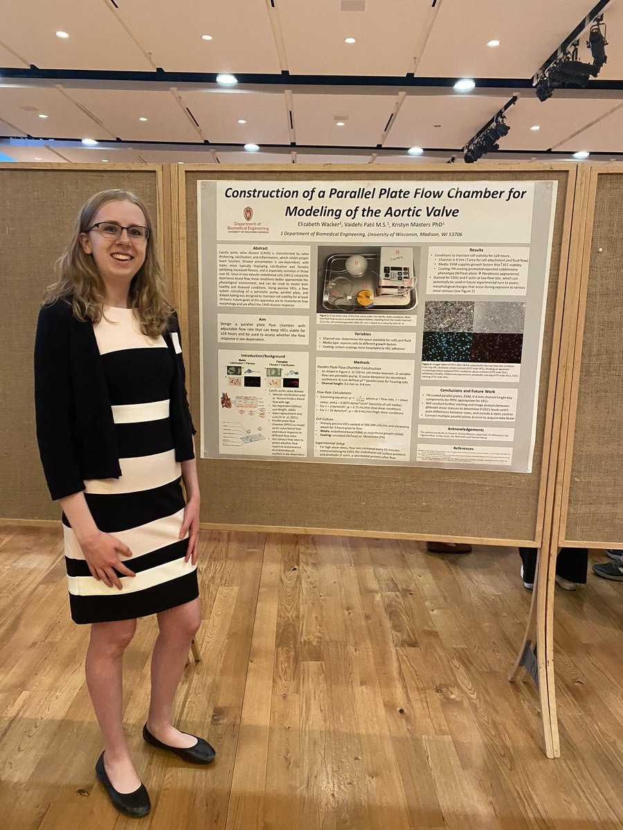 My undergraduate mentee Ellie Wacker presented her poster at the Undergraduate Research Symposium yesterday and did a fantastic job! We’ll miss her as she’s graduating this semester!