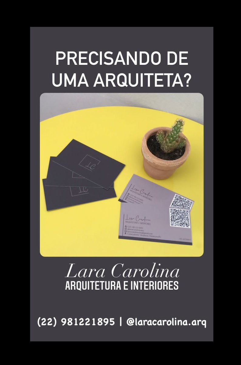 Claudio80435354's tweet photo. LARA CAROLINA | Arquiteta
ARQUITETURA | INTERIORES | CONSULTORIAS
@laracarolina.arq
Tel: (22) 981221895
#arquiteta #arquitetura #arq #interiores #design #projetos #ambiente #planejar #projetar #planejamento https://t.co/fA6YkSxxdD