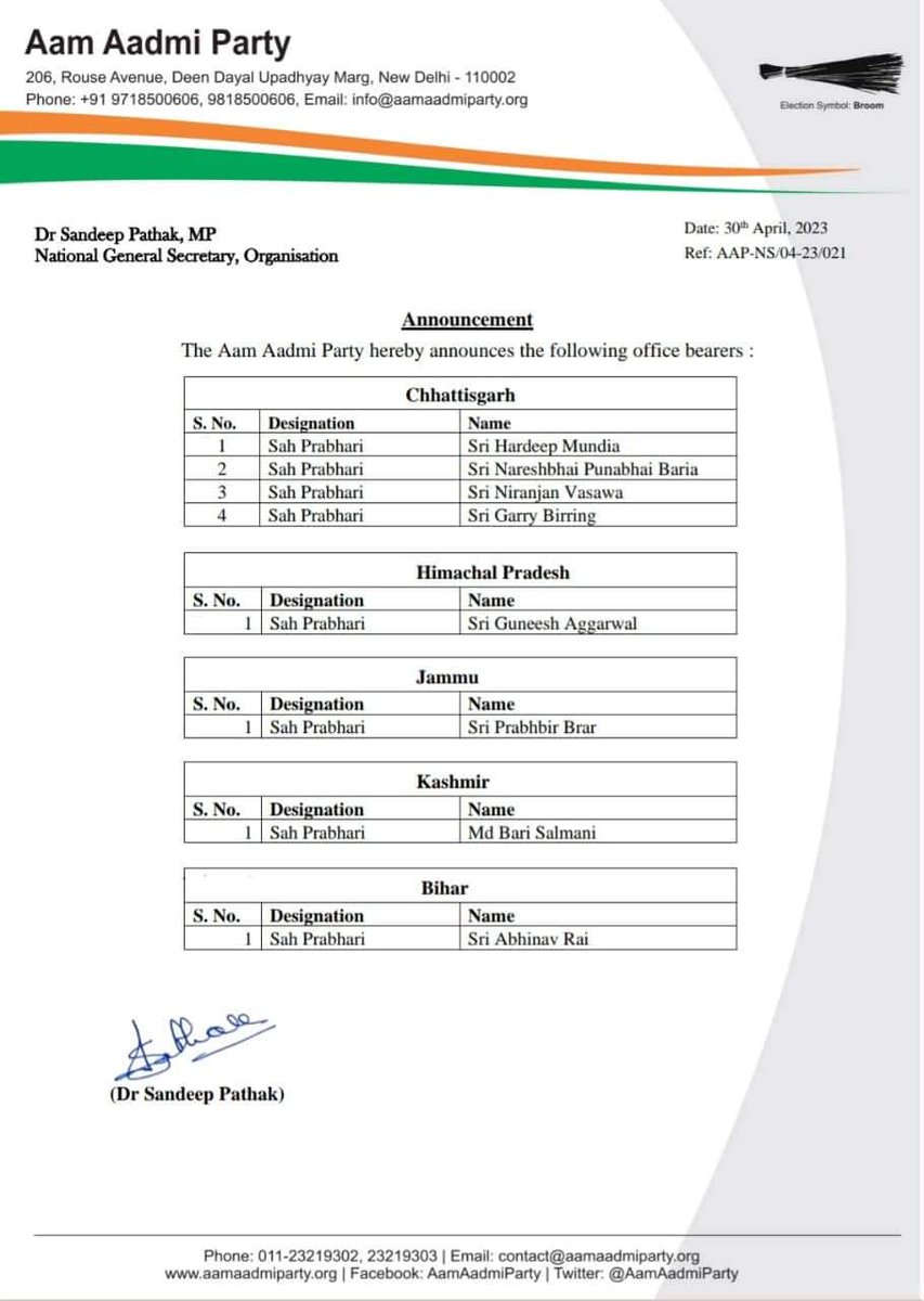 Abhinav Rai AAP tweet media