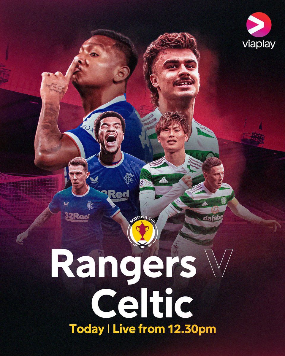 AndyRobsonTips's tweet photo. Rangers v Celtic in the Scottish Cup Semi-Final today at 1:30pm on Viaplay.

This is the 5th meeting this season but being a semi-final, there’s a lot at stake.

I’ll share a Bet Builder on lineups but here’s a wee preview with some value singles.

🧵 // THREAD https://t.co/QNREDll0l8