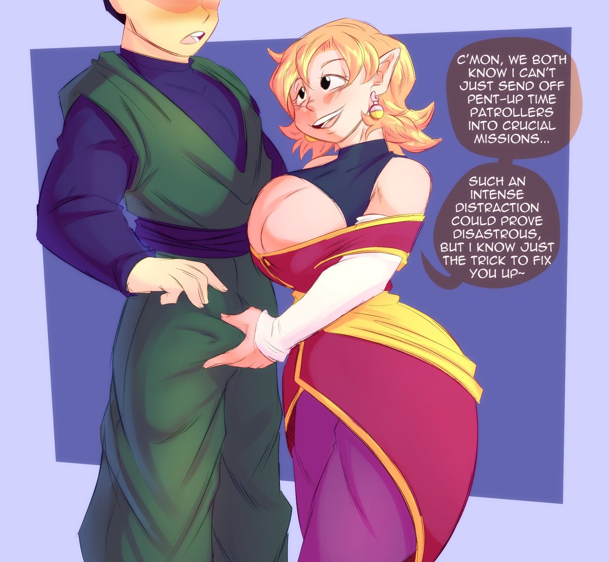 One of the core duties of the Supreme Kai of Time is ensuring her patrollers are in prime shape for whatever they may face...