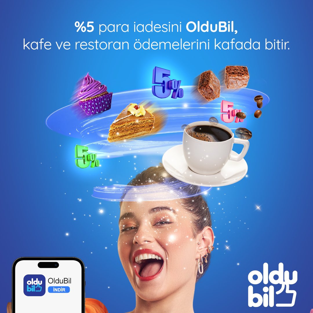 Kafada bitir serisinde bu hafta! Dilediğin tatlı ve kahvede %5 para iadesi kazanmak benim işim diyorsan OlduBil!

Tüm detaylar oldubil.com.tr/kampanyalar ve mobil uygulamada.

İndirmek için hemen tıkla!
app.oldubil.com.tr