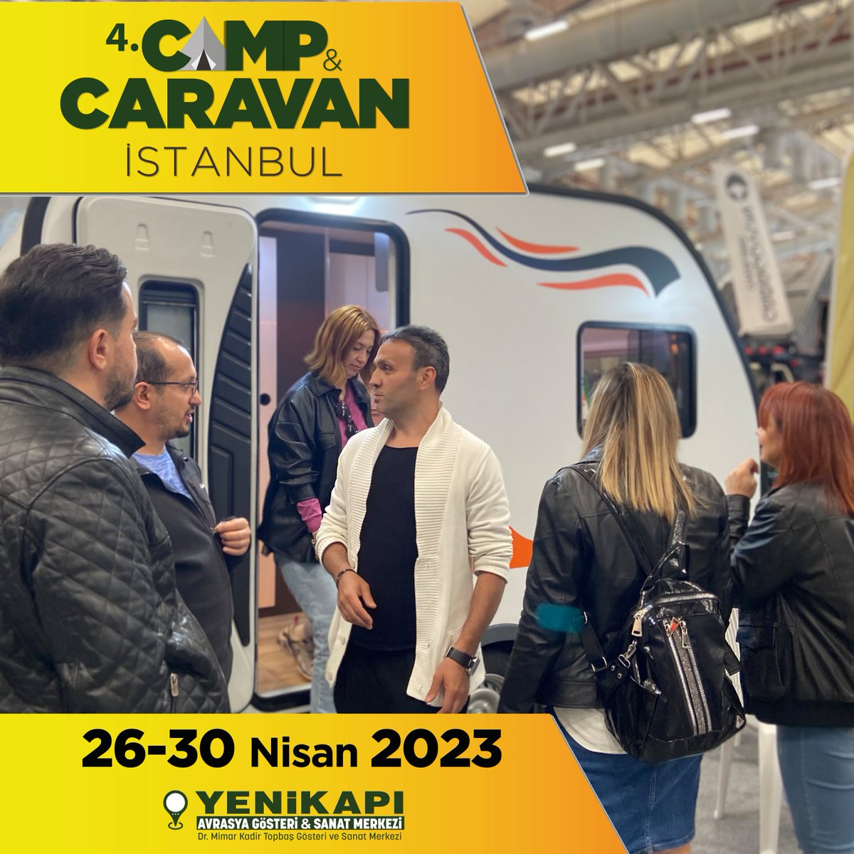 cnrcampcaravan's tweet photo. Aradığın karavanlar Camp &amp; Caravan İstanbul Fuarı'nda!

26-30 Nisan tarihleri arasında Yenikapı - Avrasya Gösteri ve Sanat Merkezi'nde ziyaret edebilirsiniz.

Online biletinizi hemen alın.

https://t.co/IbmKwwEIb8

#cnrholding #kampyeri #çadır #mountain #fuar #kamp https://t.co/Am9HSuy7uK
