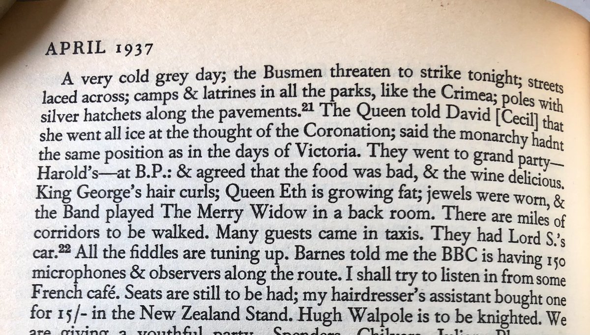 MaggieHumm1's tweet photo. #OnThisDay #VirginiaWoolf on the coronation of George VI - wants to be abroad in a French cafe. Me too. @Coronation2023 https://t.co/tYvGxQ36OJ