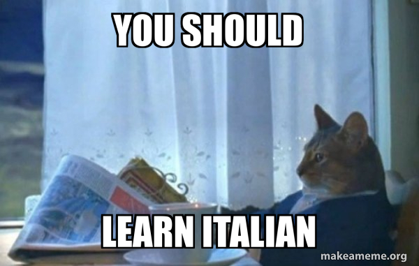 You should learn italian 🇮🇹.
#learnitalian #italianlanguage #langtwt