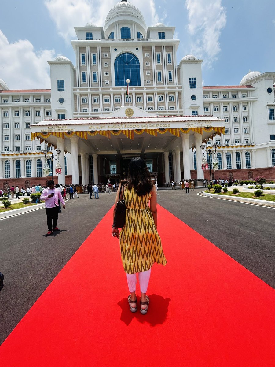 TheNaveena's tweet image. Dr B R Ambedkar Telangana State Secretariat