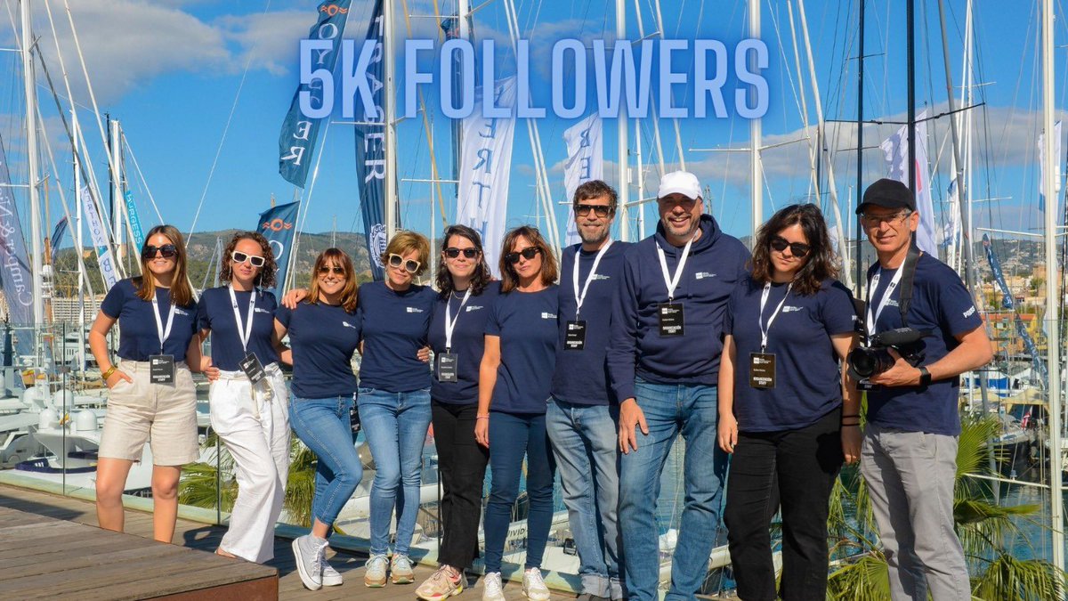 PalmaBoatShow's tweet photo. 📲 ¡Ya somos más de 5.000 en instagram! 

Desde el equipo de comunicación del PIBS os damos las gracias, disfrutad del último día de feria 💙 https://t.co/HQrR8QHS8r