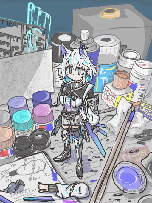 『箱入り狐』 #狐子イラストコンテスト
