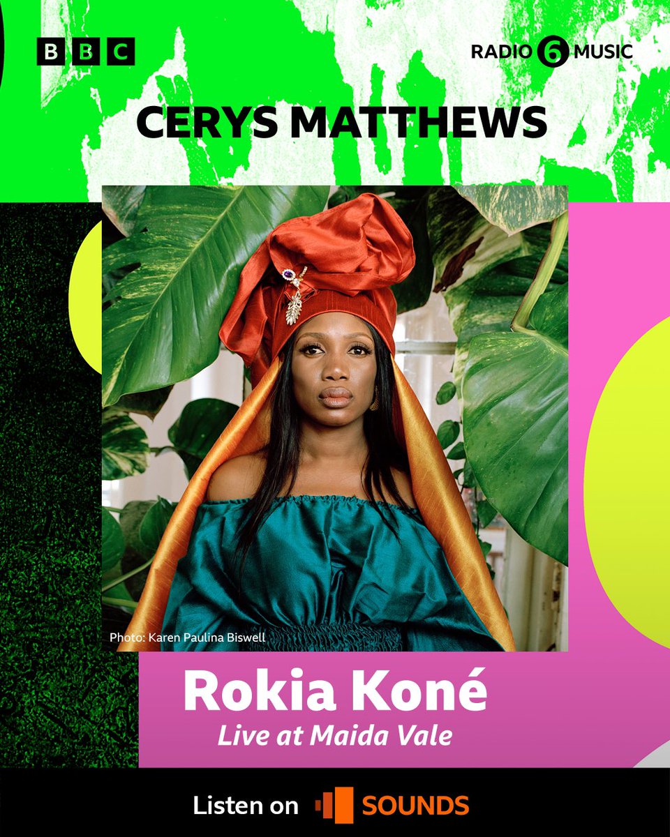 cerysmatthews's tweet photo. Listen live on @BBCSounds with @RokiaKoneMusic live in session this morning ☺️ https://t.co/LkleNCQhQB