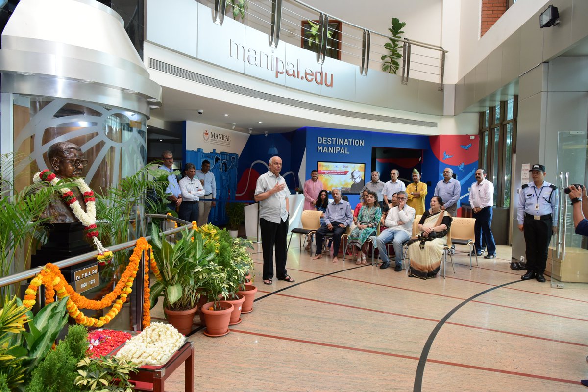 MAHE_Manipal's tweet photo. As we celebrate the 125th birth anniversary of Padma Shri Awardee Late Dr. TMA Pai, the founder of Manipal, the Manipal group of institutions organized various programs to honor his legacy. 

#ManipalFoundersDay #TMAPai #MAHE #Manipal https://t.co/Sv4xyaVL7X