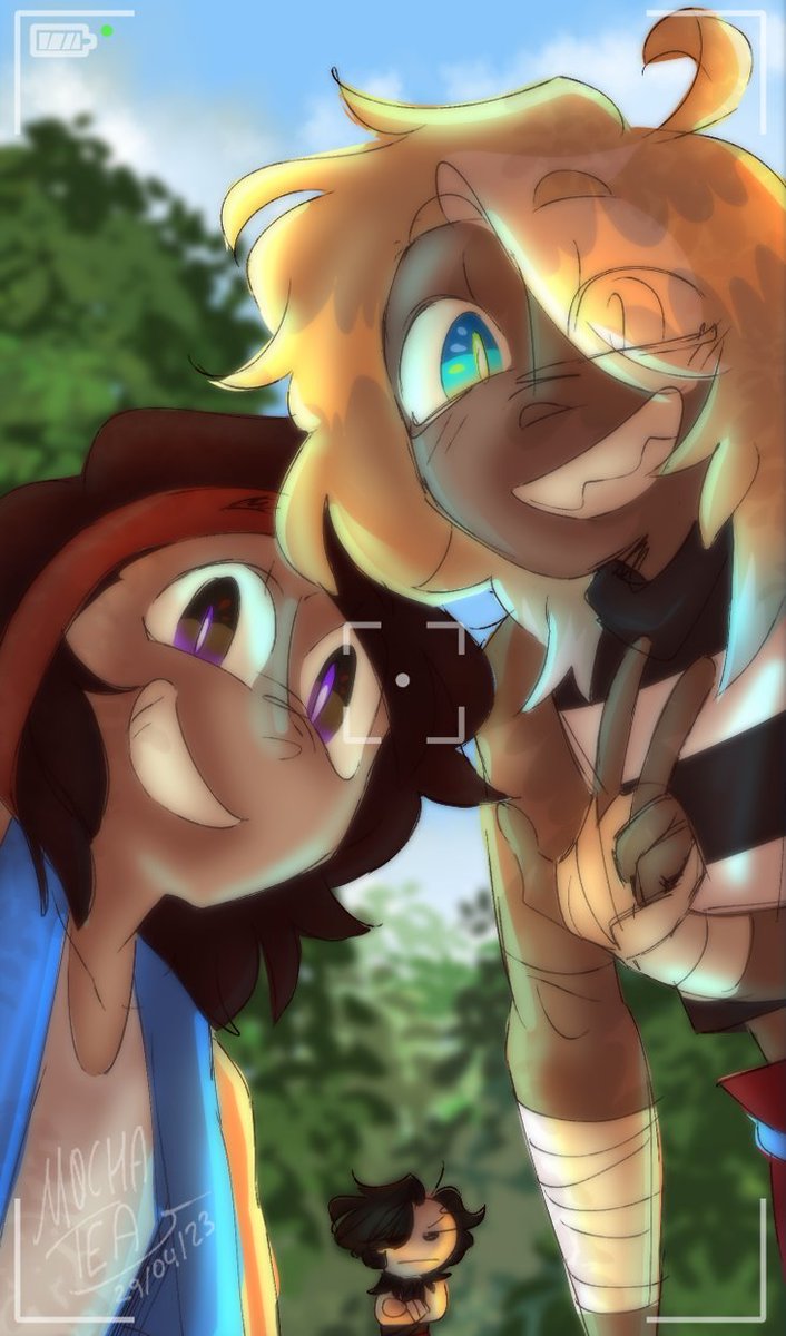GlitchedKim's tweet photo. I haven't done a finished piece in forever, I found my Old phone reacently and wannet to redraw the background I have on it from back in 2018 https://t.co/Ra8qPnXlxY