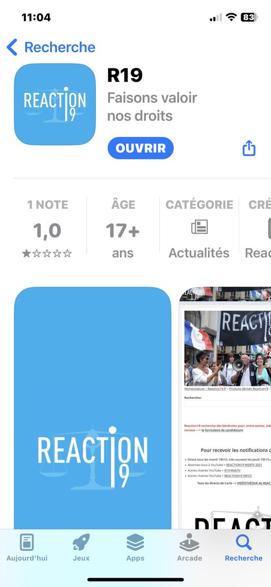 GrandSachoir's tweet photo. Aidons l’appli R19 de l’association #Reaction19 de #Brusa à trouver sa vraie place sur les stores… #COVIDIOTS #antivax https://t.co/FgiBlZxLkT