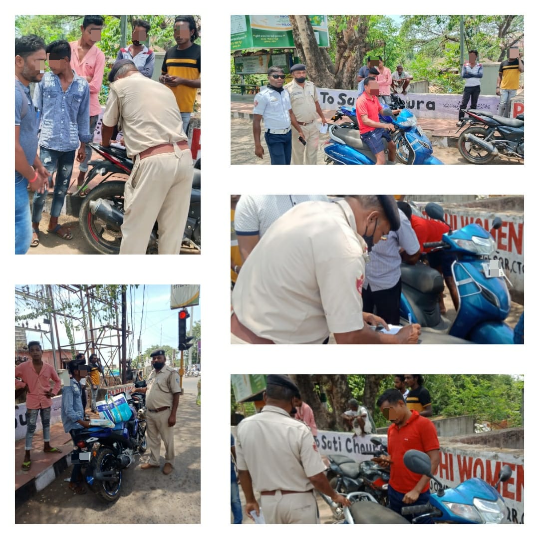 #No Sunday for Police

We are always committed to public safety.

Enforcement continuing at Satichaura square,Cuttack.
#ObeyTrafficRules