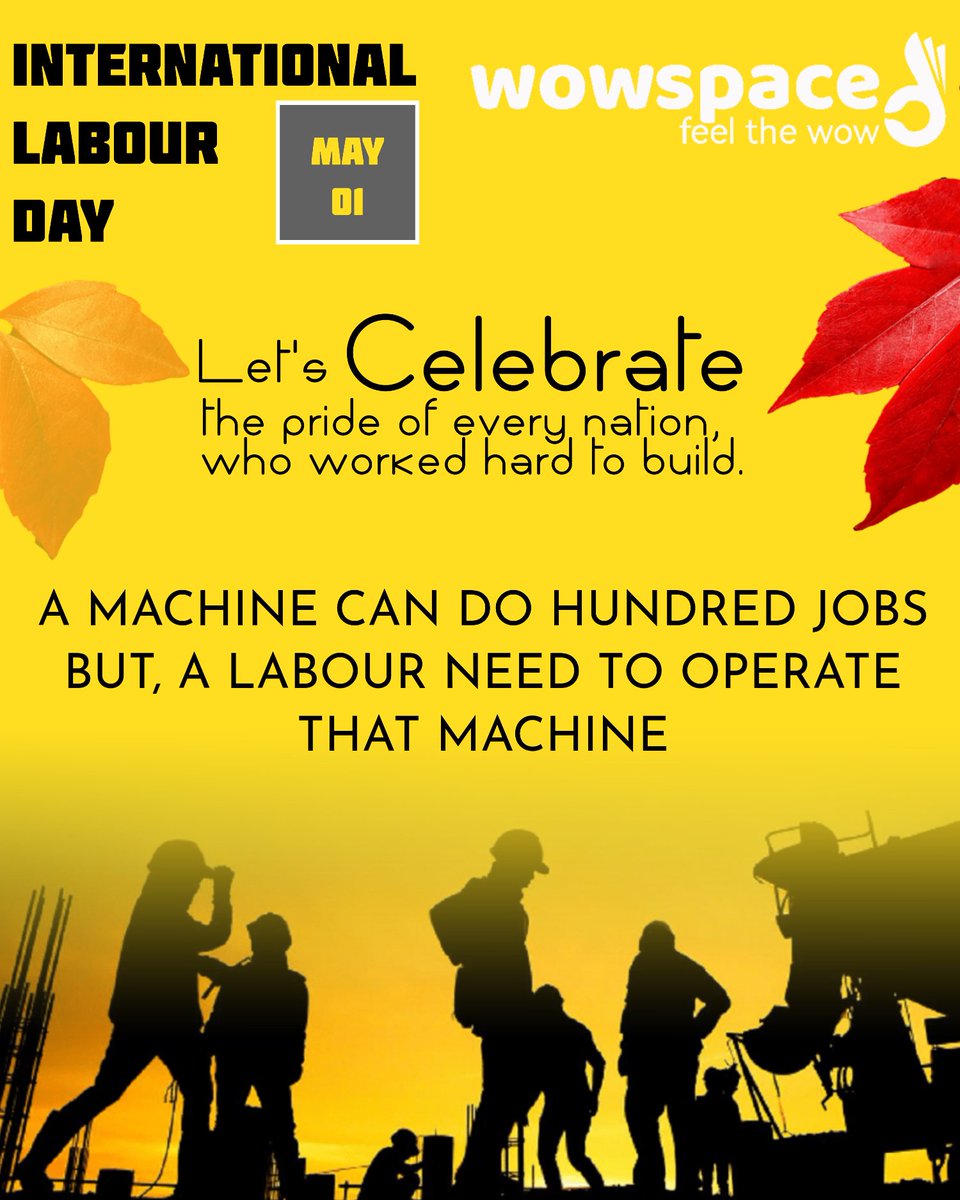 WOWSPACEUAE's tweet photo. International Labour Day.

#labourday #labourdayquotes #internationallabourday #labourdaywishes https://t.co/WDzguLeRHW