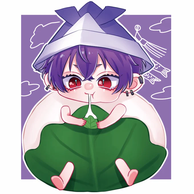 #茄子画  