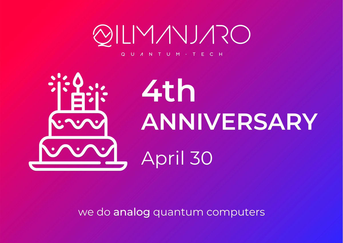 qilimanjaro's tweet photo. Today we celebrate Qilimanjaro's 4th Anniversary! 🥂 Congratulations to all the team! Looking forward to many more celebrations! 👏🎂 https://t.co/8fPbUySSYY