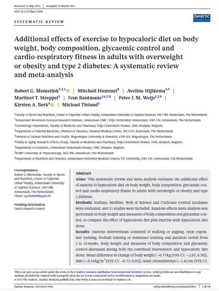scottisaacsmd's tweet photo. This systematic review and meta-analysis found that excercise does not enhance weight loss. It's all about having a hypocaloric diet.
https://t.co/oXEMuzmWyk https://t.co/n2ZW4D1XIX