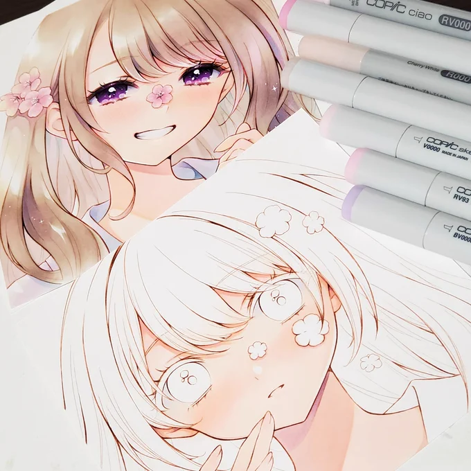 塗ってます!! #ラブコピ展 #コピック