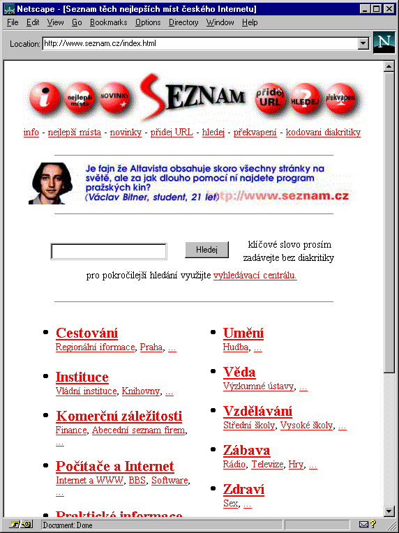 muzeum_CZ's tweet image. Před 27 lety, v úterý 30. dubna 1996, spustil Ivo Lukačovič svůj
@seznam_cz youtube.com/watch?v=DA1Hnf… earchiv.cz/b16/b0430001.p… earchiv.cz/b05/b0811002.p…