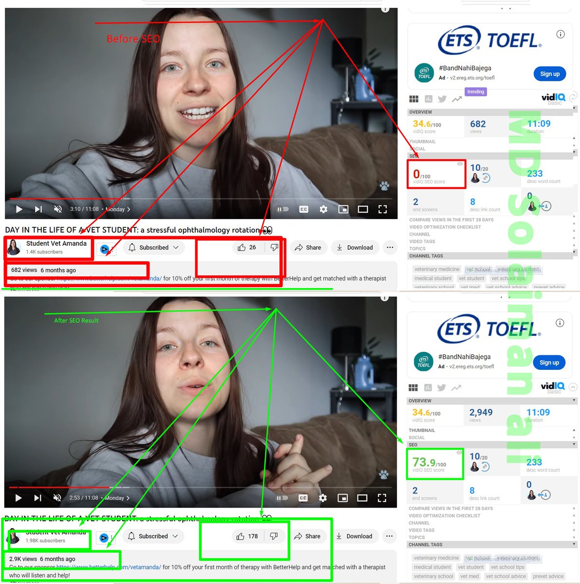 I done SEO and here is my amazing result for my buyer. It's 100% organically work
#youtubeseo #Youtubevideoseo #SEO #videoSEO #youtubeSEO #youtubeseoservice