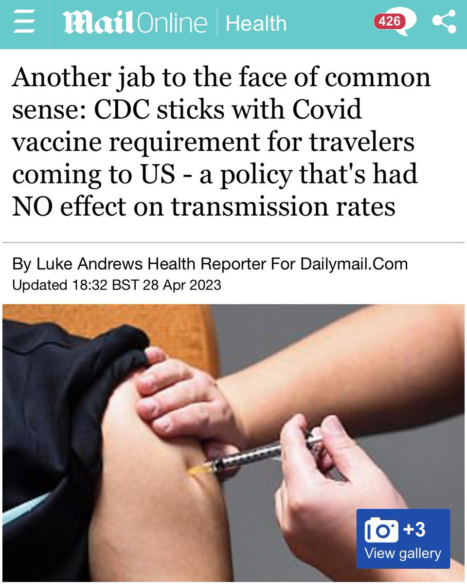 🇺🇸 Still think it’s about health &amp; safety?
Clowns, criminals. 🥸
dailymail.co.uk/health/article…