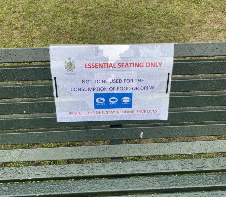 A sign that symbolised how bonkers it all was.