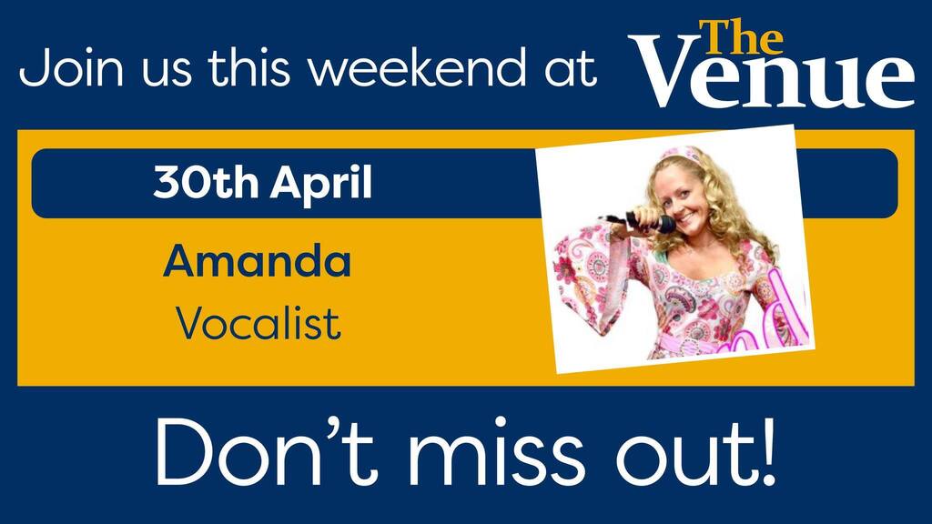 We have the talented Amanda performing at The Venue tonight, come and join us for a fantastic night of entertainment. 🎤 instagr.am/p/Crp4vlaJNGu/