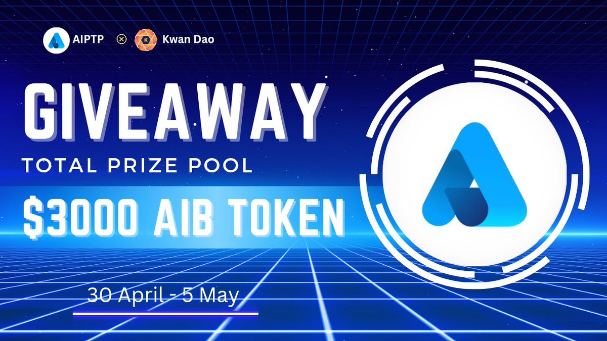 Kwan_DAO0's tweet photo. 😍AiPTP x Kwan and #Giveaway🥳

🏆Prize Pool ---- $3000 AIB TOKEN 🥳

To Enter👇
✅Follow @Kwan_DAO0 &amp; @Aiptpcom
✅Like❤️,RT &amp; Tag 3 Friend
✅FINISH Gleam : https://t.co/I7rTorlcKP

⏰5th May
#Airdrops #Giveaway #BSC #Crypto #ReferAndEarn #FCFS https://t.co/HdxSHwQwKe