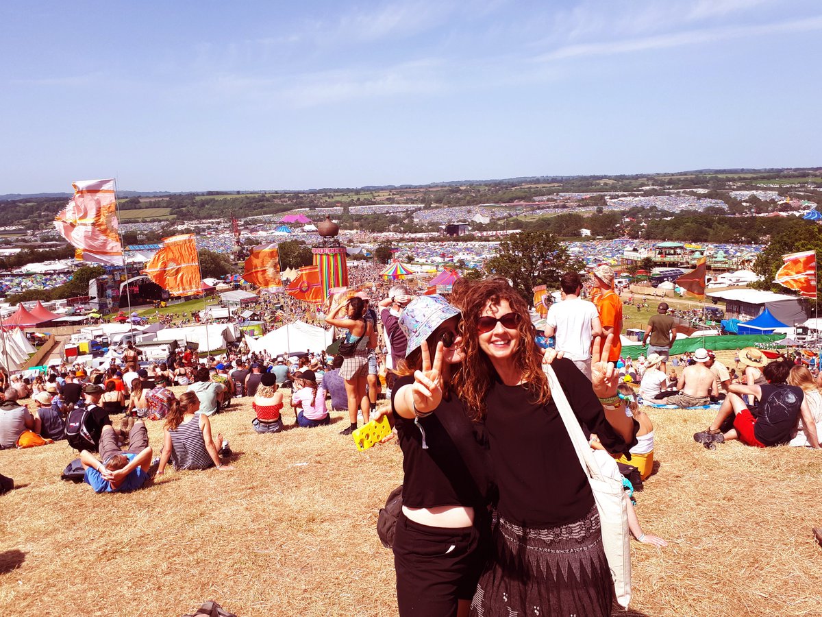 The_Portraits's tweet photo. This was Ciara's second time at @glastonbury in 2019-probably the moment she caught the bug. Take your kids to #glasto! This year she'll be on stage with us. Thurs 22 June: 1.35pm #toadhallstage @GlastoGF &amp; 8pm #mandalastage @ciaramillmusic  #glastonbury #glasto #glastofest https://t.co/fMsCQpazEx