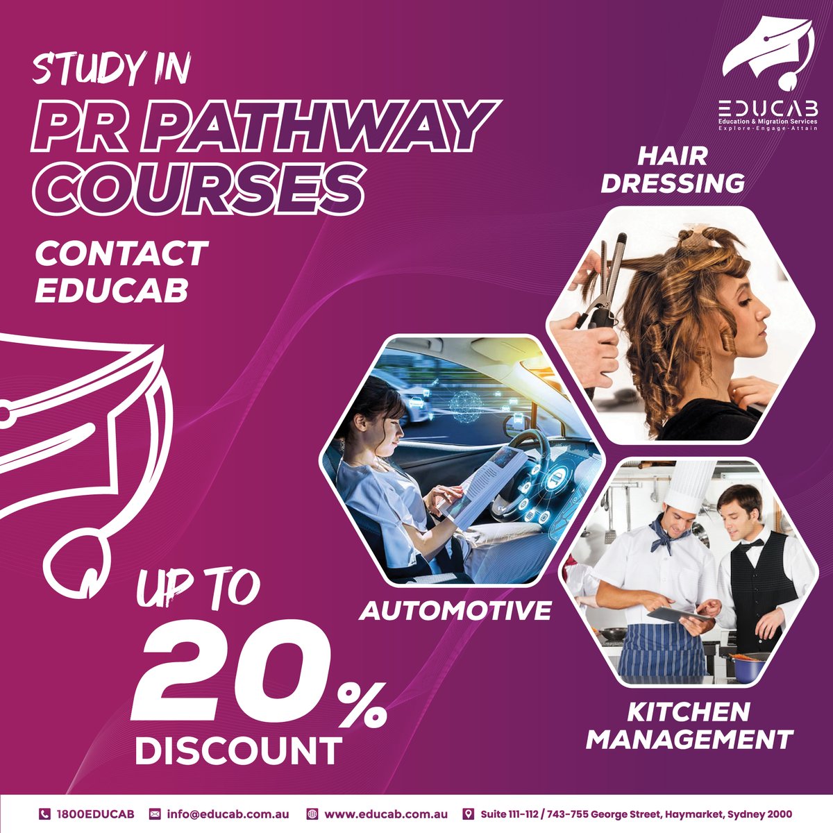 educabaustralia's tweet photo. 𝐂𝐡𝐨𝐨𝐬𝐞 𝐏𝐑 𝐏𝐚𝐭𝐡𝐰𝐚𝐲 𝐂𝐨𝐮𝐫𝐬𝐞𝐬 𝐖𝐢𝐭𝐡 @educabaustralia .

✅𝐀𝐔𝐓𝐎𝐌𝐎𝐓𝐈𝐕𝐄
✅𝐊𝐈𝐓𝐂𝐇𝐄𝐍 𝐌𝐀𝐍𝐀𝐆𝐄𝐌𝐄𝐍𝐓
✅𝐇𝐀𝐈𝐑 𝐃𝐑𝐄𝐒𝐒𝐈𝐍𝐆

https://t.co/z79ZH4adLf

#educab #education #migration #skillassessment #studyinaustralia #admission https://t.co/PcjgFGZpU3