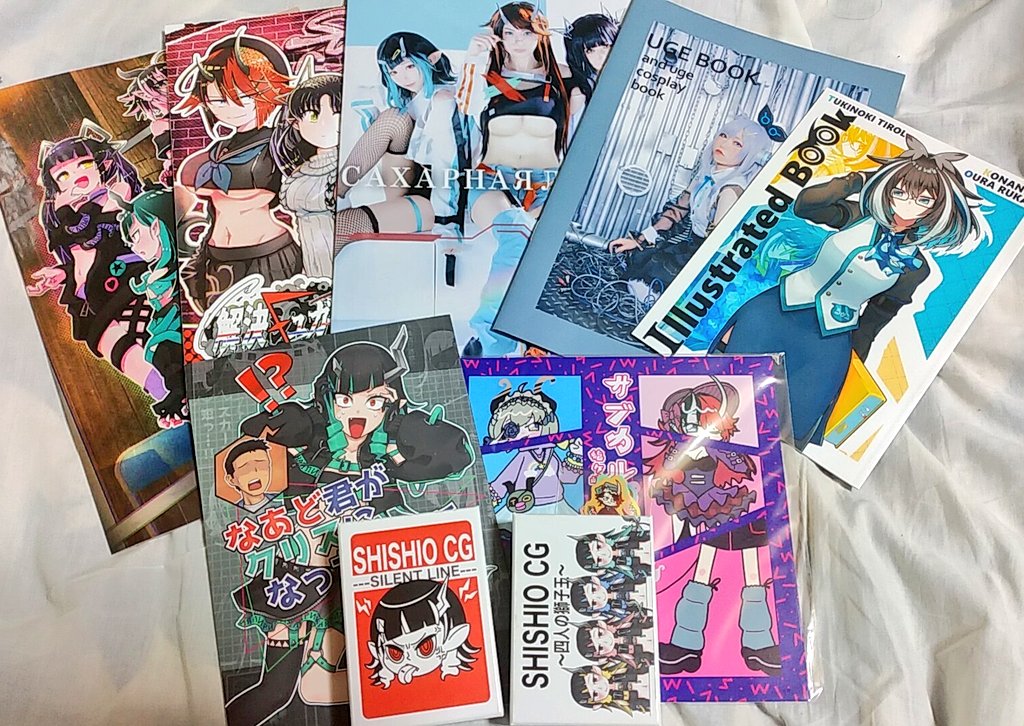 スペース抜け出してちらほらとゲットしてきた戦利品たち #ななしいんくオンリー
