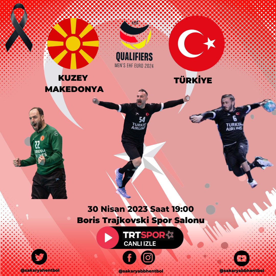 Kuzey Makedonya karşısında Amilli takımımıza başarılar diliyoruz...
🇹🇷🇹🇷🇹🇷🇹🇷🇹🇷🇹🇷🇹🇷
#Türkiye #MilliTakım #ehfeuro2024