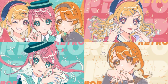 #ゴールデンウィークSNS展覧会2023ちょっぴりレトロなカラフルポップを描いています 