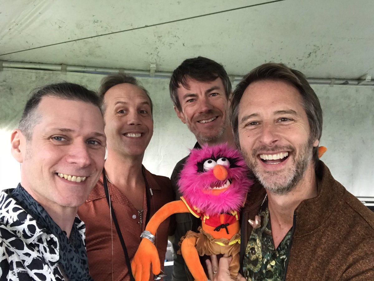 martindkennedy's tweet photo. Just before hitting the stage yesterday at @APPFESTUK1 Somerset - great crowd; brought our own Animal 🤘🏻🎸

#appfest #somerset #livemusic #guitarist https://t.co/6yy6knqNa7