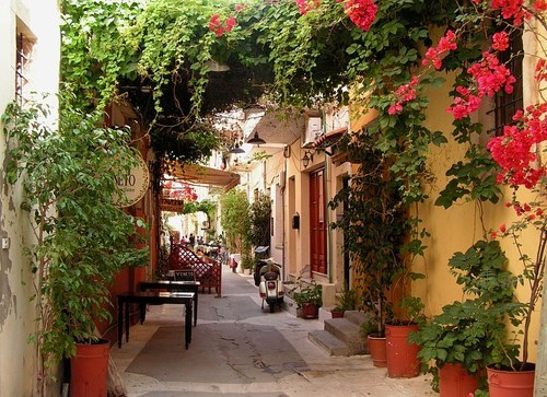 Side Street, Isle of Crete, Greece #SideStreet #IsleofCrete #Greece adrianlawson.com