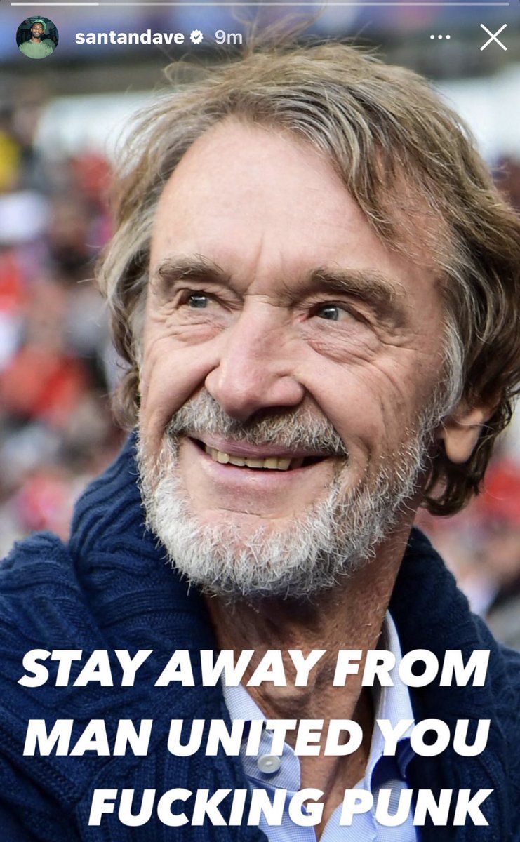 GeniusMUFC's tweet photo. Dave is all United fans!
RatCliffe giving Glazers 2.0 vibes already. https://t.co/ztBm7ABtKY
