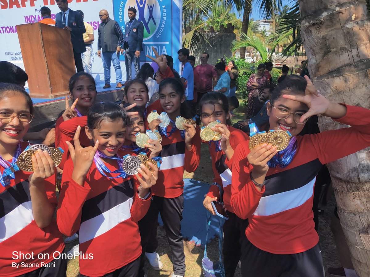 AnupamaSagdeo's tweet photo. #ISAFF #aerobics #nationalchampionship Students of @DPSLavaNagpur won gold and silver medals at National Aerobics Championship at Goa. Congratulations to my students🥇🥈 https://t.co/jOCZmlQou0