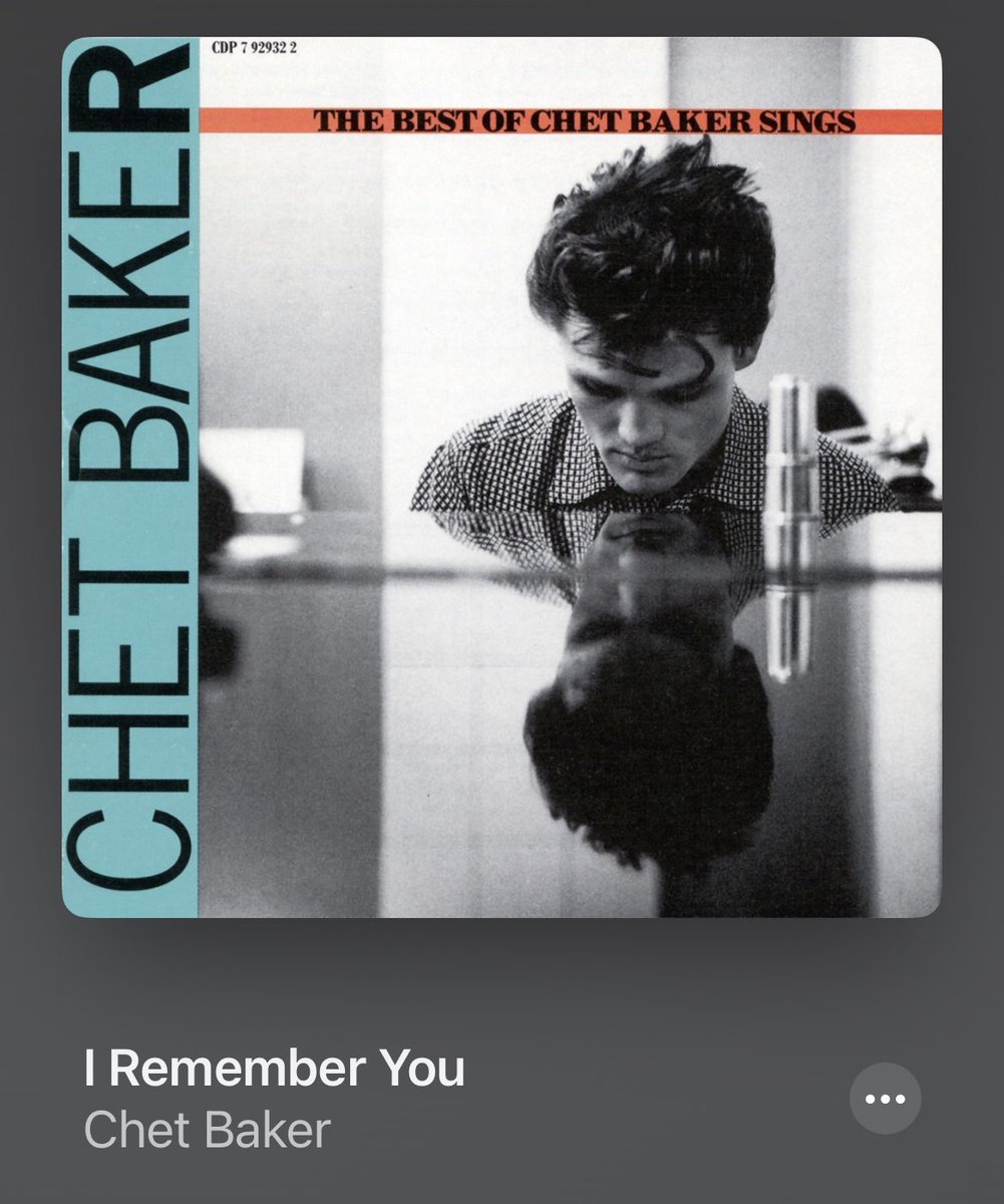 McLift33's tweet photo. @TedLasso got me listening to Chet Baker daily and I am so thankful https://t.co/MUBqn4XIfS