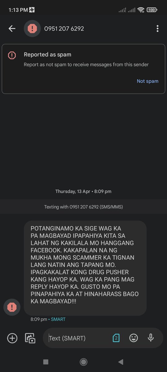 ethan04081229's tweet photo. SHUT DOWN ILLEGAL AND ABUSIVE OLA
#FightOnlineLoanSharks
#UOVM @senatePH @IdolRaffyTulfo @WinGatchalian74 @SenGracePOE @Cynthia_Villar
#KikayBautista https://t.co/KfUMMFlKAn