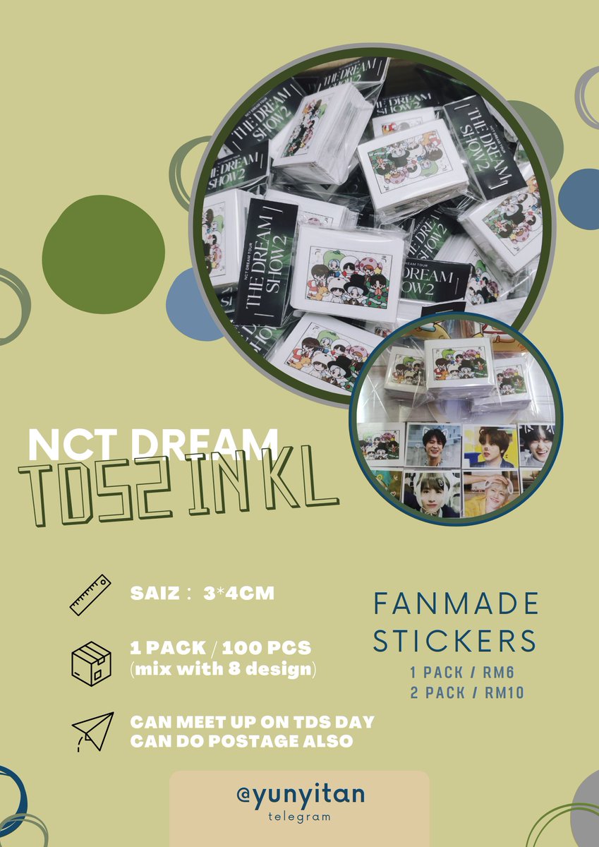 YYwhy3's tweet photo. 💚THE DREAM SHOW IN KUALA LUMPUR💚

📌 I have prepared some for FREE (fcfs) n you need to
✅retweet the pos only

✅Or to ORDER (limited stock)
https://t.co/uCyy8GpjoW
🌸 Can pos/Meet up

#TDS2inKL #THEDREAMSHOW2_in_KUALALUMPUR #tsd2inkl https://t.co/niVWr7SoBs