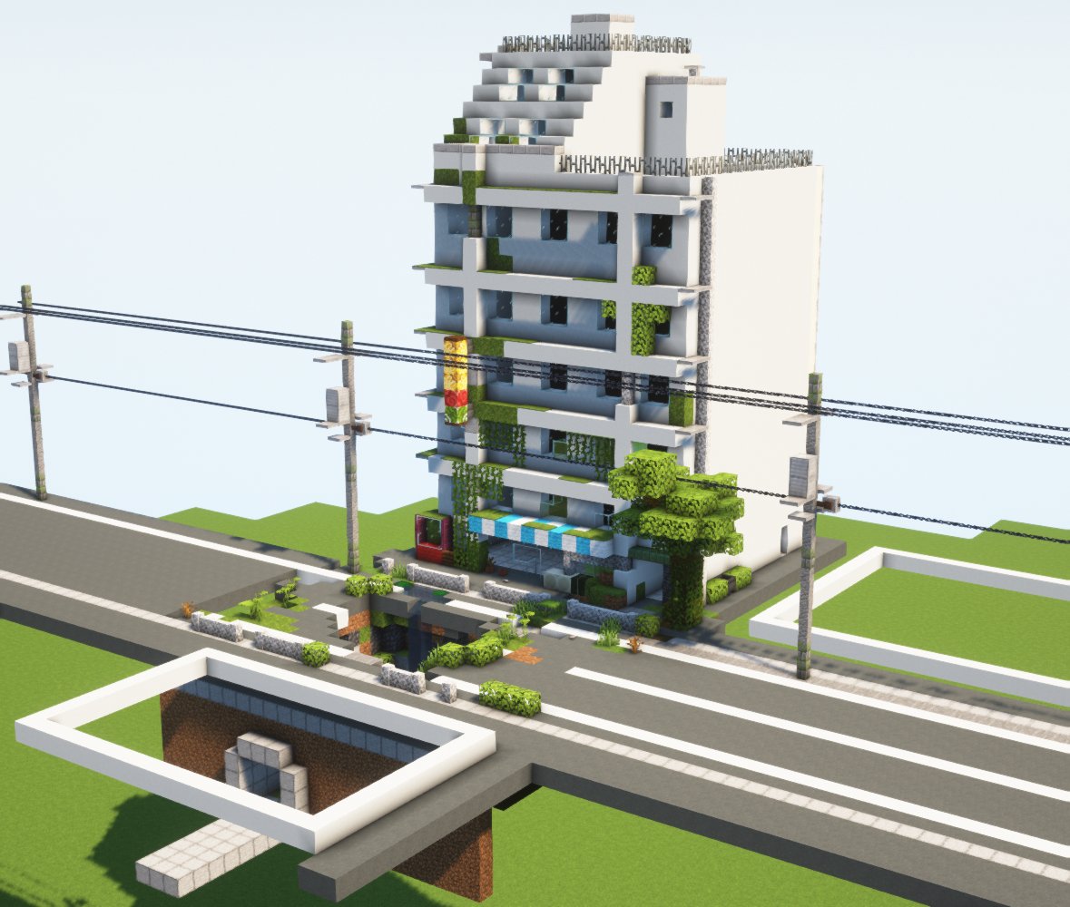 廃墟を作り始めてる！
#Minecraft