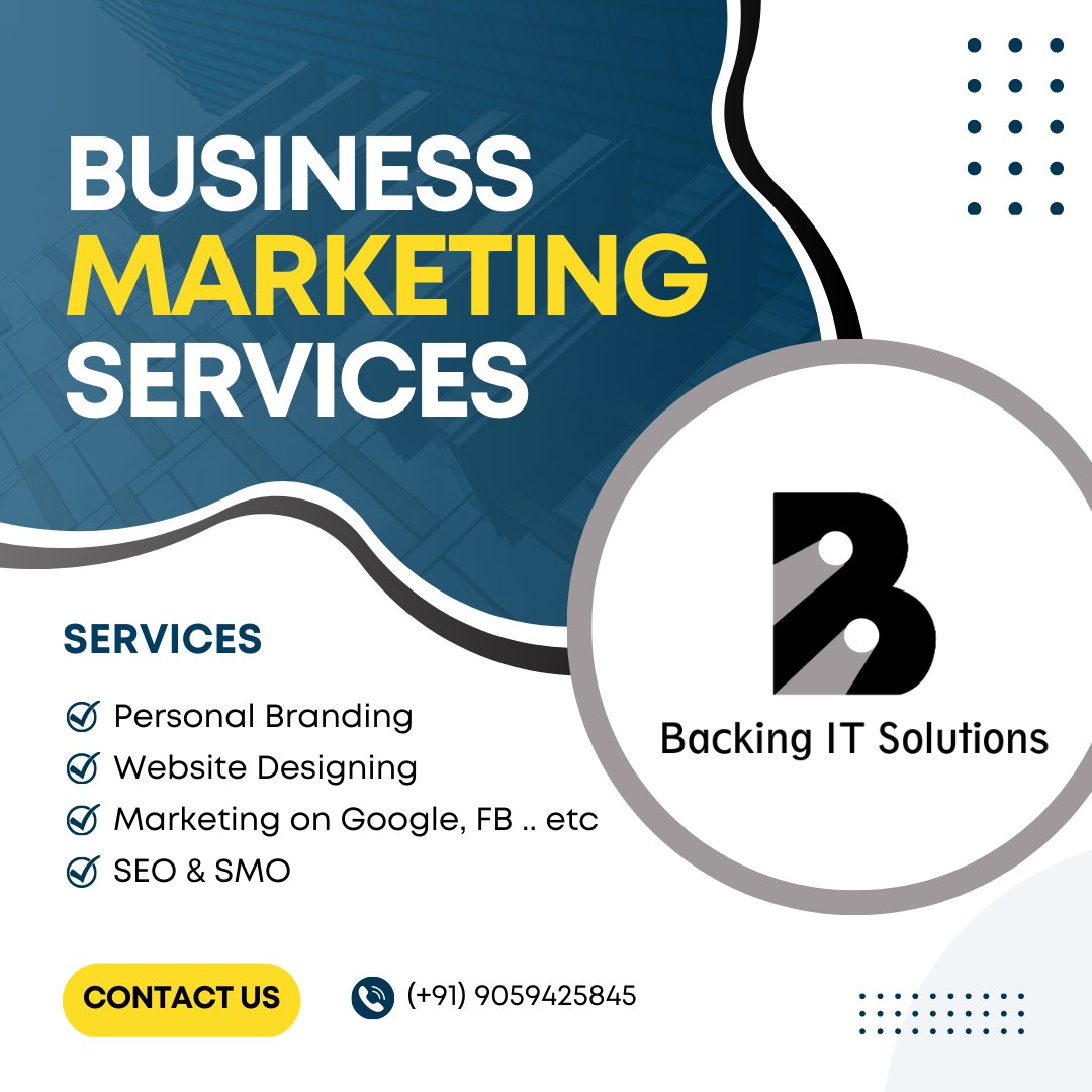 BackingITSols's tweet photo. "Are you tired of traditional marketing methods? Switch to digital marketing and see your business grow!"

For any DIGITAL MARKETING services
Contact us at +91 9059425845
Visit us at https://t.co/0tp8Pu2tO5 https://t.co/OiXN6OsQz5