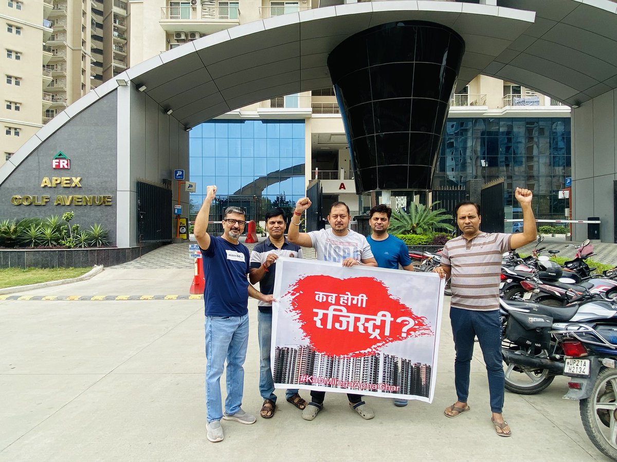 rohitmishra07's tweet photo. न रुकेंगे, न थकेंगे....!!
यही संकल्प है, यही शपथ है।

जब तक रजिस्ट्री नहीं, 
तब तक चैन से बैठेंगे नहीं॥

#KabHogiRegistry 
#kabmilegaapnaghar
@myogiadityanath 
@OfficialGNIDA 
@UPRERAofficial
@nefowaoffice 
@ApexGolfAvenueR https://t.co/Dl9GSzzhRb