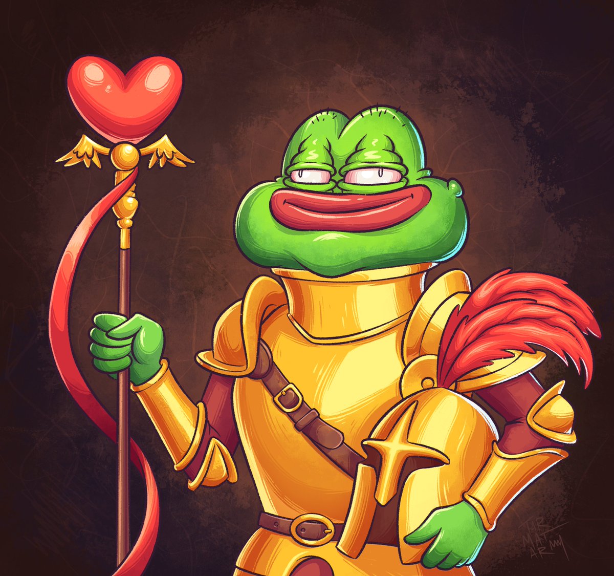 Check out this NFT by <a href="/tarmatarm2/">tarmatarm</a> on <a href="/foundation/">Foundation 🌐</a>! 🌐

"Pepe the Knight"
👉foundation.app/@TARMATARM/ppf… 

#pepe #pepethefrog #FrogFam #Foundationapp #FoundationNFT #fanart