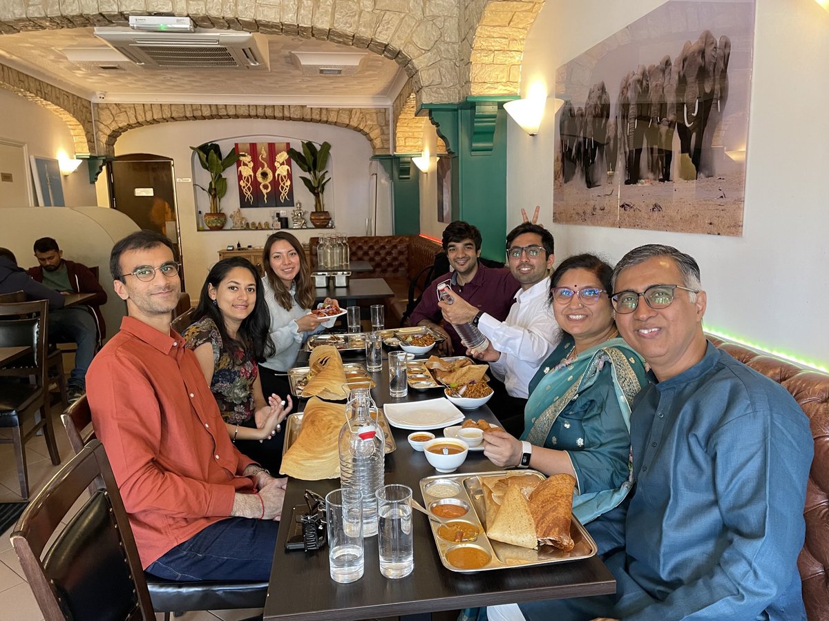 Brilliant day to graduate! Very thankful to everyone who’s supported and been a part of my Cambridge memories to cherish forever…also for joining in the much deserved dosa celebration 😉👨🏻‍🎓  <a href="/ChurchillCol/">Churchill College</a> <a href="/Cambridge_Uni/">Cambridge University</a>