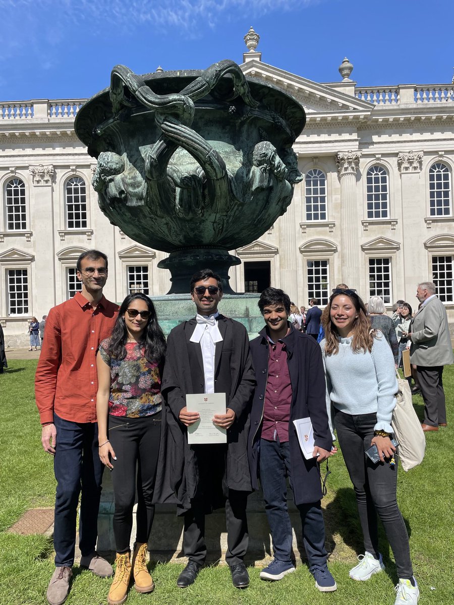 m_dhada_'s tweet photo. Brilliant day to graduate! Very thankful to everyone who’s supported and been a part of my Cambridge memories to cherish forever…also for joining in the much deserved dosa celebration 😉👨🏻‍🎓  @ChurchillCol @Cambridge_Uni https://t.co/B1Zzo5HCNX