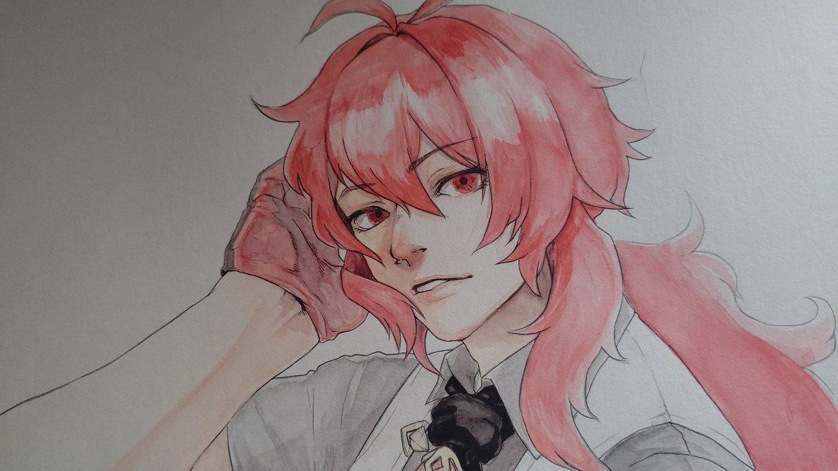 これから仕事が…結局間に合わない…
旦那～おめでとー！！の気持ちだけは込めてる…( ﾟ□ﾟ)
#ディルック生誕祭2023