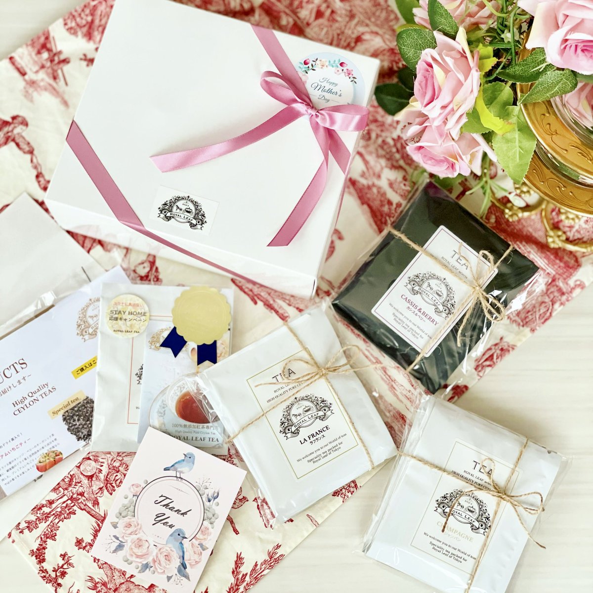 RoyalLeaftea's tweet photo. こんにちは☺️無添加紅茶専門店ROYAL LEAF TEAです🍃
母の日のギフトとしてご利用されるお客様には、メッセージカードを無料でお付けいたしますので、ご購入の際に備考欄に母の日ギフトのご利用とお知らせくださいませ🥰 https://t.co/XqlkYHdqO3