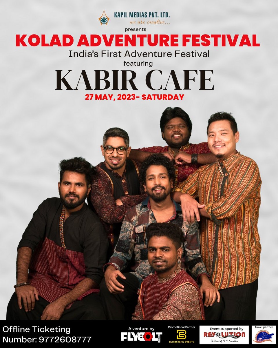 rizwanshaikh109's tweet photo. Featuring Kabir Cafe #Singer
#KoladAdventureFestival 
 
It gonna be hell lot of fun on 27th and 28th May at Kolad.

For more info call us at 9772608777  , 99674 23800

#Mumbai #Pune #Kolad  #KabirCafe  #Band  #Event https://t.co/T23LhNsYSO